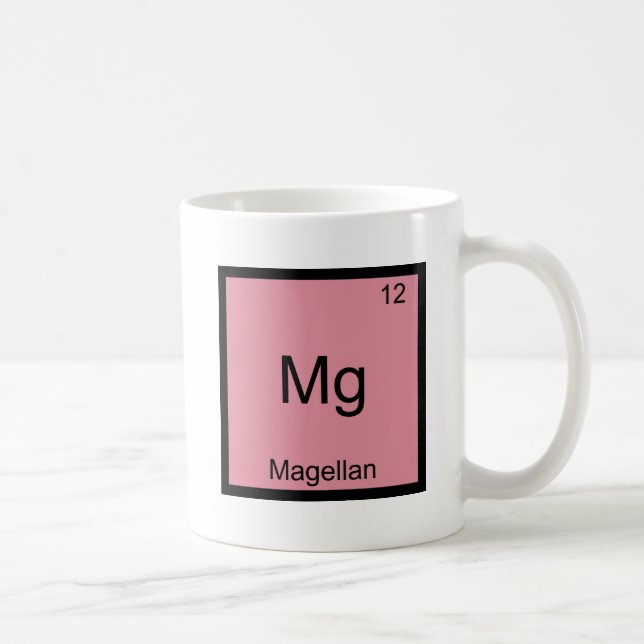 Mg - Magellan Funny Chemistry Inslag Symbol Tee Kaffemugg (Höger)
