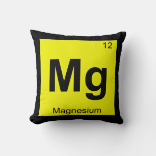 Mg - Magnesium kemi Periodiska systemet Symbol Kudde