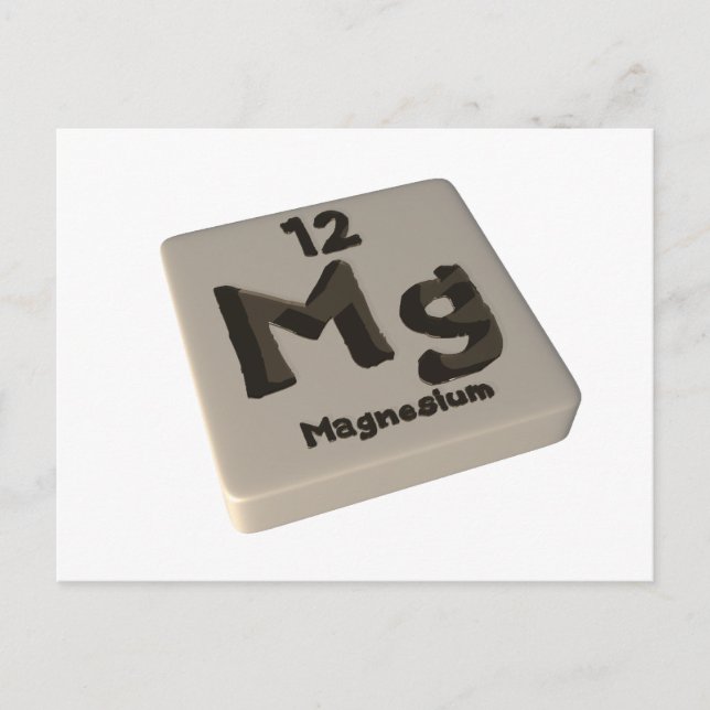 Mg magnesium vykort (Framsida)