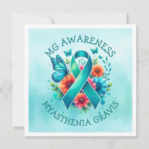 MG-medvetenhet Myasthenia Gravis Ribbon