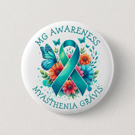 MG-medvetenhet | Myasthenia Gravis Ribbon Knapp