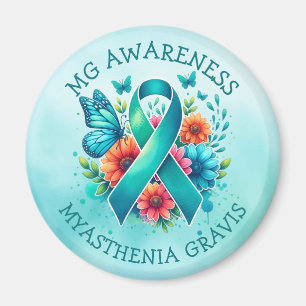 MG-medvetenhet Myasthenia Gravis Ribbon Magnet