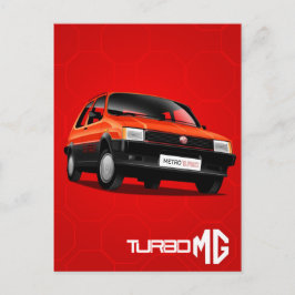 MG Metro Turbo Vykort