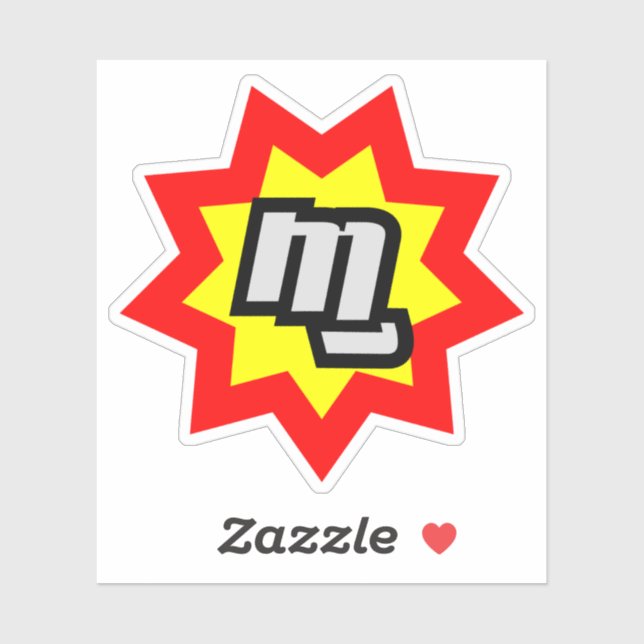 MG-symbol, Anpassningsbar-klippgräns Klistermärken (Ark)