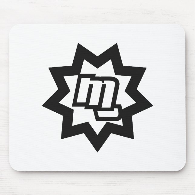 MG Symbol Mousepad (B/W) Musmatta (Framsidan)
