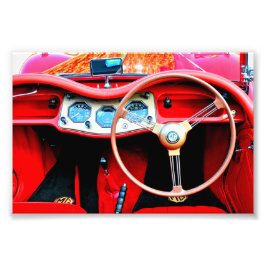 MG TA Classic Sports Car Insida Fototryck