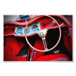 MG TA Classic Sports Car Insida Fototryck