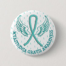 MG Warrior Angel Vingar Awareness Ribbon Button