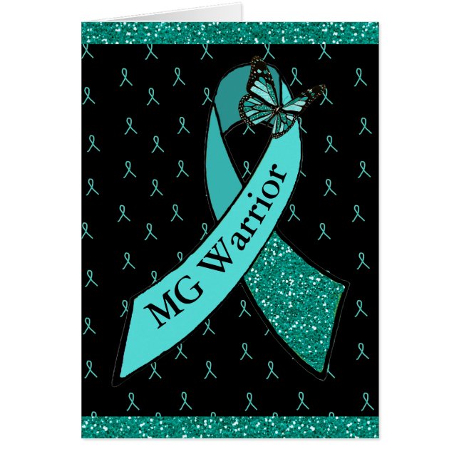 MG Warrior Hälsning Gloss Card för vän Hälsningskort (Framsidan)