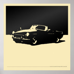 MGB, 1971 - Svart, lätt grädde Poster