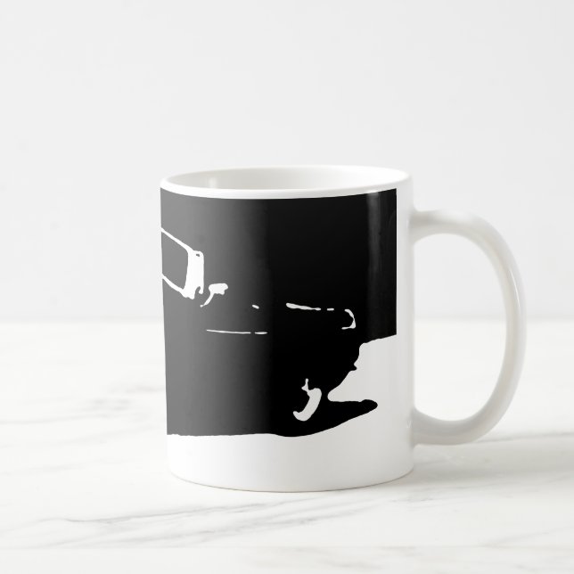 MGB 1971 - svärta på den ljusa muggen Kaffemugg (Höger)