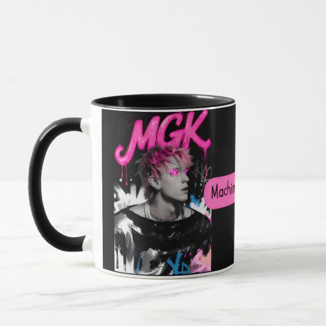 MGK Machine Gun Kelly Music Fan Coffee Mug Mugg (Vänster)