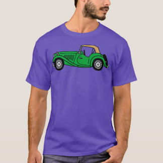 MGTD MG TD British Tävla Grönt Classic Car T Shirt
