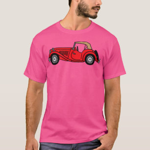 Mgtd Mg Td Red British Classic Sportscar T Shirt