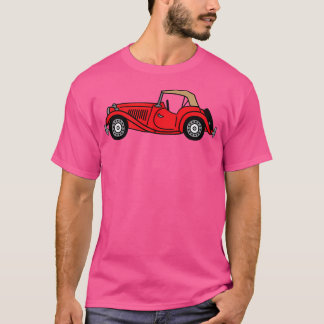 Mgtd Mg Td Red British Classic Sportscar T Shirt