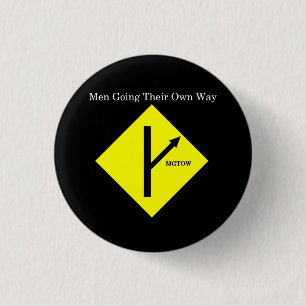 MGTOW-logotypKnäppas-Liten-Svart bakgrund Knapp