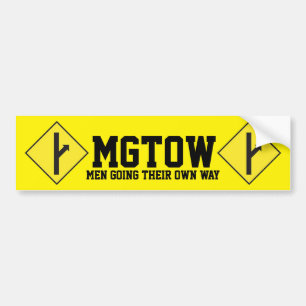 MGTOW - Manar som långt går deras eget Bildekal