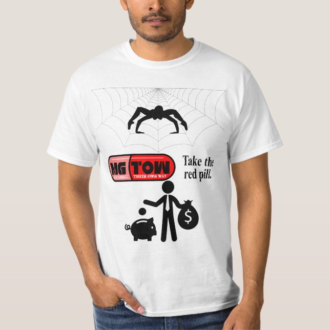 MGTOW - Ta den röda pillen T Shirt (Framsida)