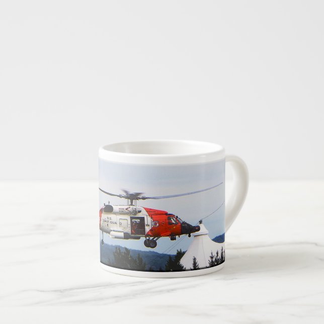 MH60T Jayhawk-helikopter espresso mugg Espressomugg (Framsida höger)