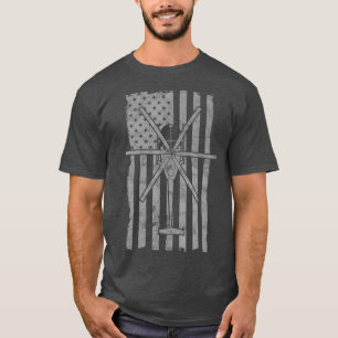 MH6 Flagga för militär helikopterhelikopter med T Shirt