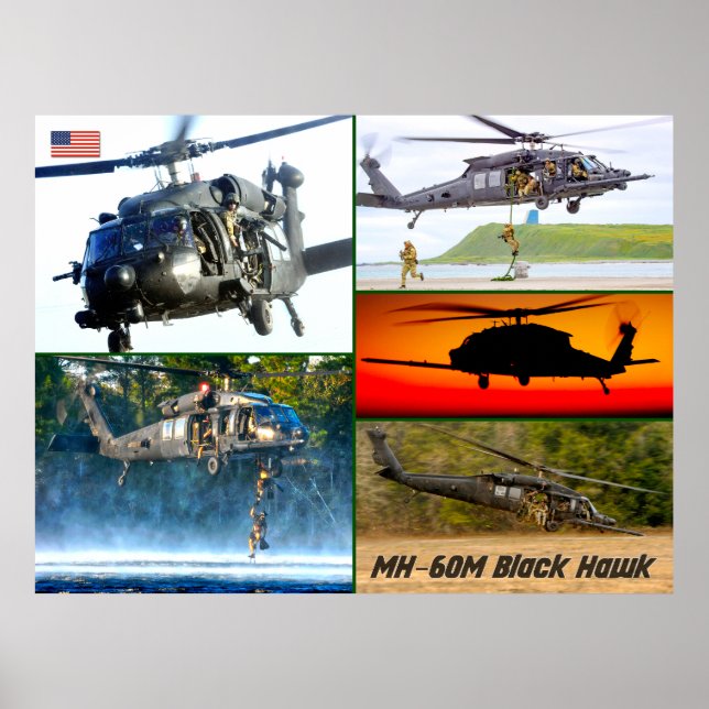 MH-60 M BLACK HAWK POSTER (Framsidan)