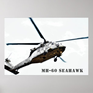 MH-60 Seahawk militär helikopter Poster