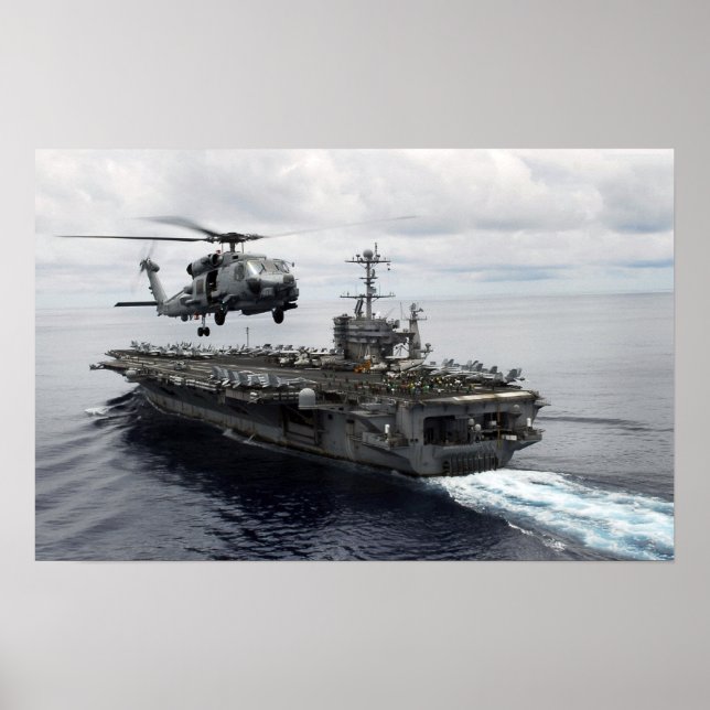 MH-60R Sea Hawk avdelar USS John C Stennis Poster (Framsidan)