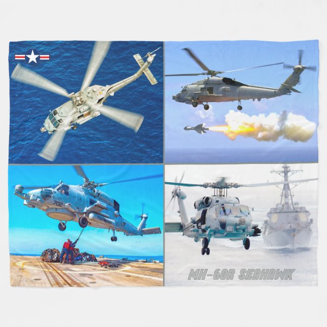 MH-60R SEAHAWK Fleece Blanket (Framsidan (Horisontell))