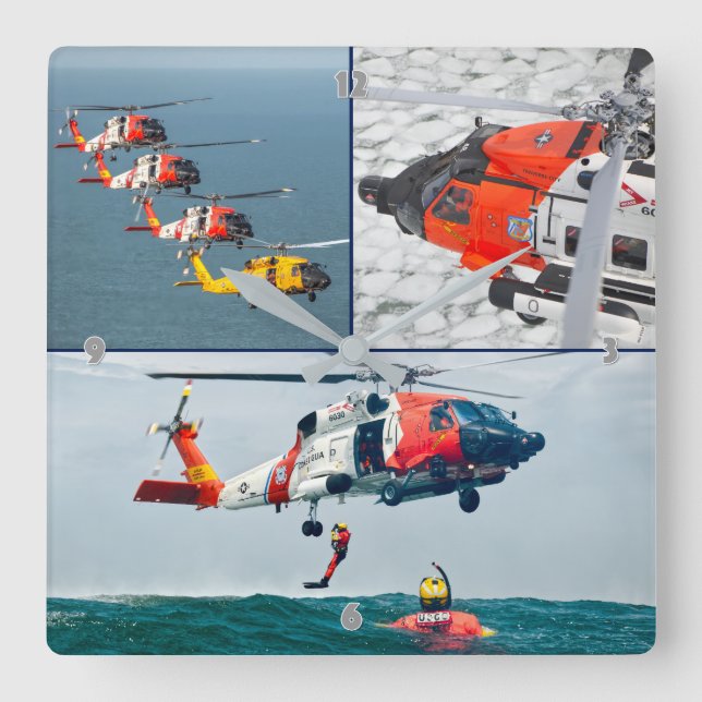 MH-60T JAYHAWK FYRKANTIG KLOCKA (Framsida)