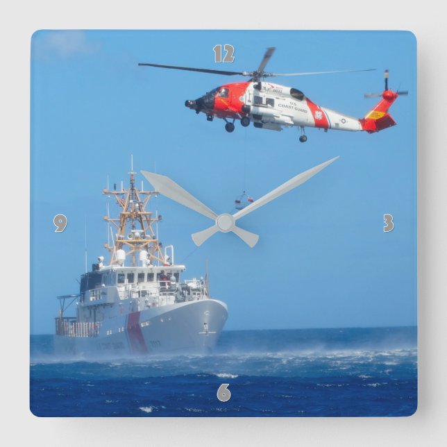 MH-60T JAYHAWK FYRKANTIG KLOCKA (Framsida)