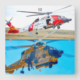 MH-60T JAYHAWK FYRKANTIG KLOCKA