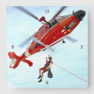 MH-65 DOLFIN FYRKANTIG KLOCKA