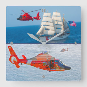 MH-65 DOLFIN FYRKANTIG KLOCKA