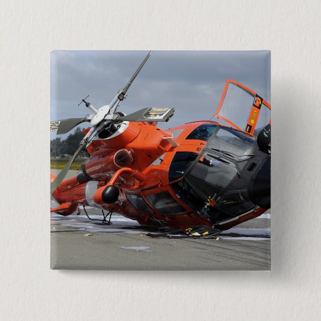 MH-65 Dolphin-helikopter kraschade vid Arcata Airp Knapp (Framsida)