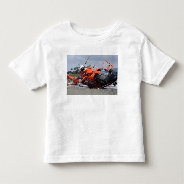 MH-65 Dolphin-helikopter kraschade vid Arcata Airp Tee Shirt (Framsida)