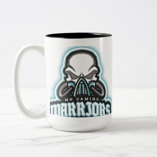 MH Gaming Warriors Maskot Logo Tvåtons Kopp (Vänster)