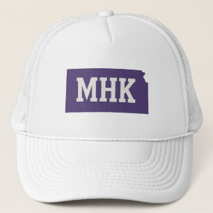 MHK Kansas   Manhattan KS State-förkortning Keps