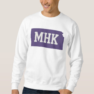 MHK Kansas Manhattan KS State-förkortning Lång Ärmad Tröja