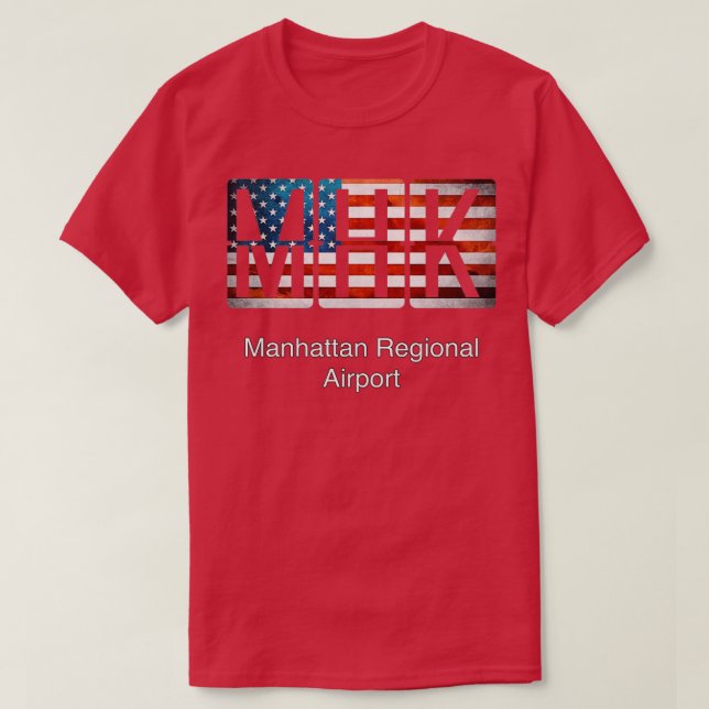 MHK Manhattan Regional Airport T Shirt (Design framsida)