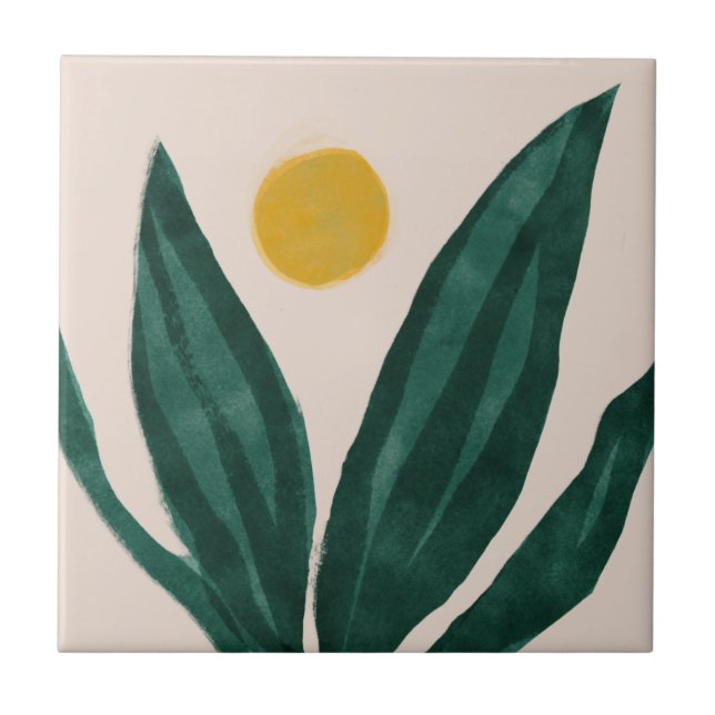 MHN-Grönt- och Gult-panelsamling Kakelplatta (Framsidan)