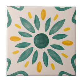 MHN-Grönt- och Gult-panelsamling Kakelplatta