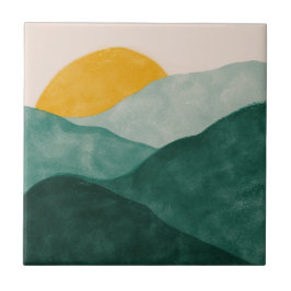 MHN-Grönt- och Gult-panelsamling Kakelplatta