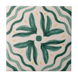 MHN-Grönt- och Gult-panelsamling Kakelplatta