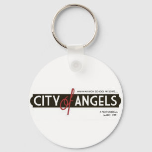 Mhs-stad av änglarkeychain nyckelring
