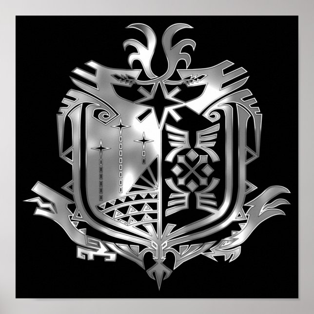 MHW Metall Emblem Poster (Framsidan)