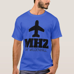 MHZ RAF Mildenhall flygplatskod Souvenir T Shirt