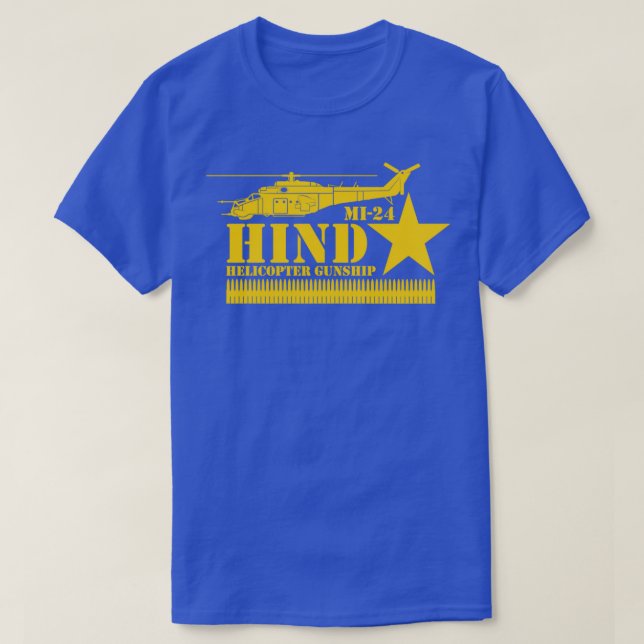 MI24 Hind Gunship T Shirt (Design framsida)
