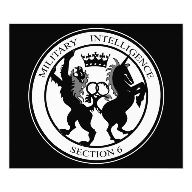 MI6-Logotyp Fototryck (Framsidan)