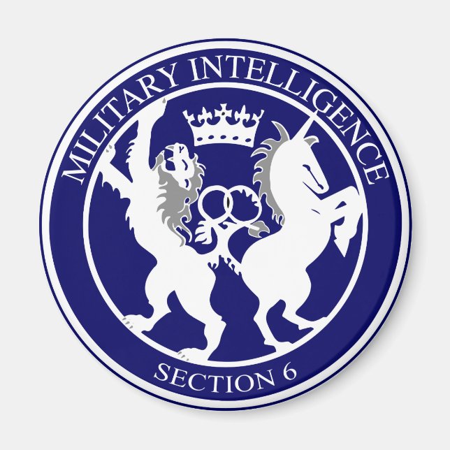 MI6-Logotyp-knapp Magnet (Framsidan)