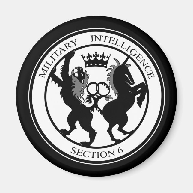 MI6-Logotyp Magnet (Framsidan)